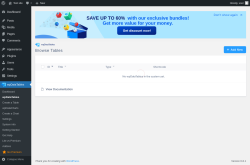 Page screenshot: wpDataTables → wpDataTables