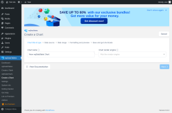 Page screenshot: wpDataTables → Create a Chart