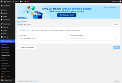 Page screenshot: wpDataTables &rarr; Create a Chart