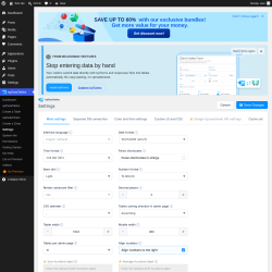 Page screenshot: wpDataTables &rarr; Settings