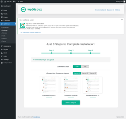 Page screenshot: wpDiscuz → » Settings