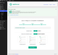 Page screenshot: wpDiscuz &rarr; &raquo; Settings