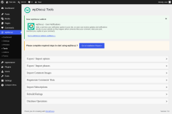 Page screenshot: wpDiscuz &rarr; &raquo; Tools