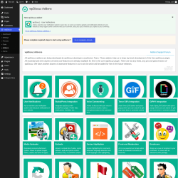 Page screenshot: wpDiscuz &rarr; &raquo; Addons