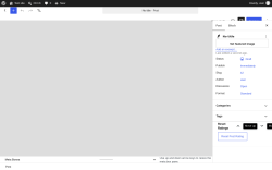 Page screenshot: Add Post &lsaquo; Test site &mdash; WordPress