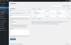 Page screenshot: WPdoodle → Categories