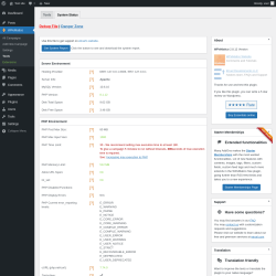 Page screenshot: WPeMatico → Tools → System Status