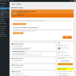 Page screenshot: WPeMatico → Settings