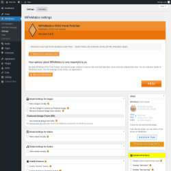 Page screenshot: WPeMatico → Settings