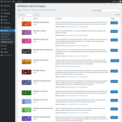 Page screenshot: WPeMatico →  Extensions 