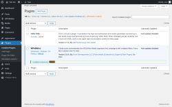 Page screenshot: Plugins ‹ Test site — WordPress