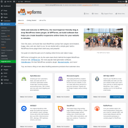 Page screenshot: WPForms &rarr; About Us