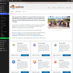 Page screenshot: WPForms &rarr; About Us