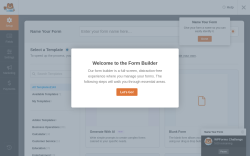 Page screenshot: WPForms &rarr; Add New Form