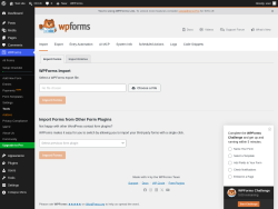 Page screenshot: WPForms &rarr; Tools