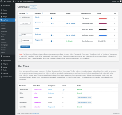 Page screenshot: wpForo  → Usergroups