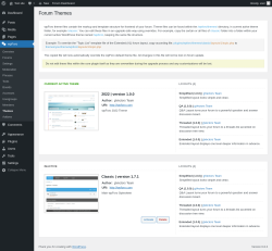 Page screenshot: wpForo  → Themes