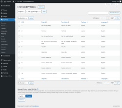 Page screenshot: wpForo  → Phrases