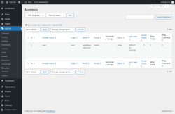 Page screenshot: wpForo  → Members