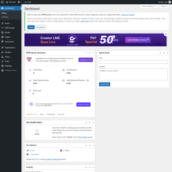 Page screenshot: Dashboard ‹ Test site — WordPress