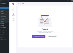 Page screenshot: WPFunnels → Funnels