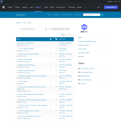 Page screenshot: WPIDE &rarr; Support Forum