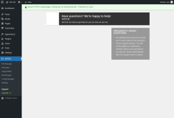 Page screenshot: WPIDE &rarr; Support