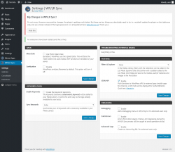 Page screenshot:  WP/LR Sync