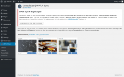 Page screenshot:  WP/LR Sync &rarr; Consolidate