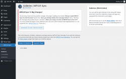 Page screenshot:  WP/LR Sync &rarr; Galleries