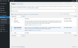 Page screenshot: Plugins &lsaquo; Test site &mdash; WordPress