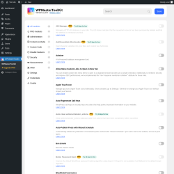Page screenshot: WPMasterToolkit