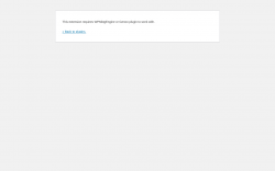 Page screenshot: WordPress › Error