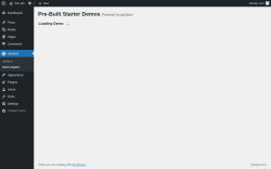 Page screenshot: wpOpus → Demo Import