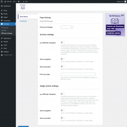 Page screenshot: Glossary → WPPedia Settings