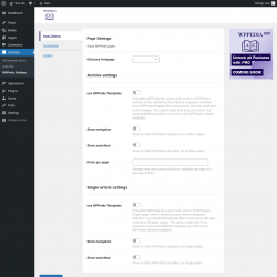 Page screenshot: Glossary → WPPedia Settings