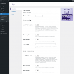 Page screenshot: Glossary → WPPedia Settings