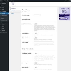Page screenshot: Glossary → WPPedia Settings