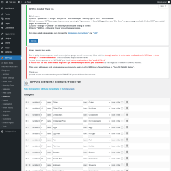 Page screenshot: WPPizza → · Additives