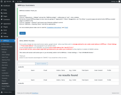 Page screenshot: WPPizza → · Customers