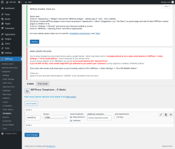 Page screenshot: WPPizza → · Templates