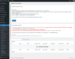 Page screenshot: WPPizza → · Customers