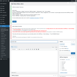 Page screenshot: WPPizza → Add New Menu Item