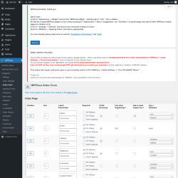 Page screenshot: WPPizza → · Order Form
