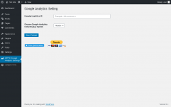 Page screenshot: WPPM Google Analytics Settings