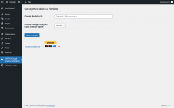 Page screenshot: WPPM Google Analytics Settings