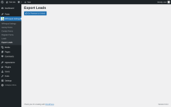 Page screenshot: WPrequal Settings → Export Leads