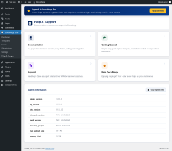 Page screenshot: DocuMerge Lite &rarr; Help & Support