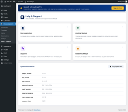 Page screenshot: DocuMerge Lite &rarr; Help & Support