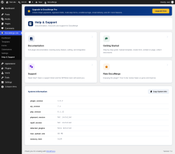 Page screenshot: DocuMerge Lite &rarr; Help & Support